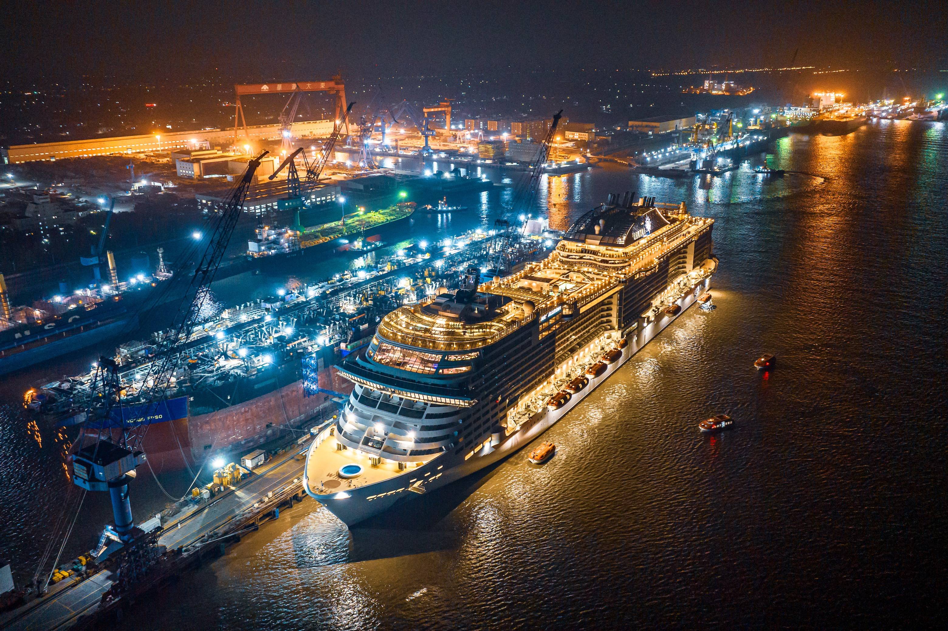  “亚洲旗舰”MSC荣耀号在沪完成首次干船坞保养，将以崭新姿态迎接明年中国首航
